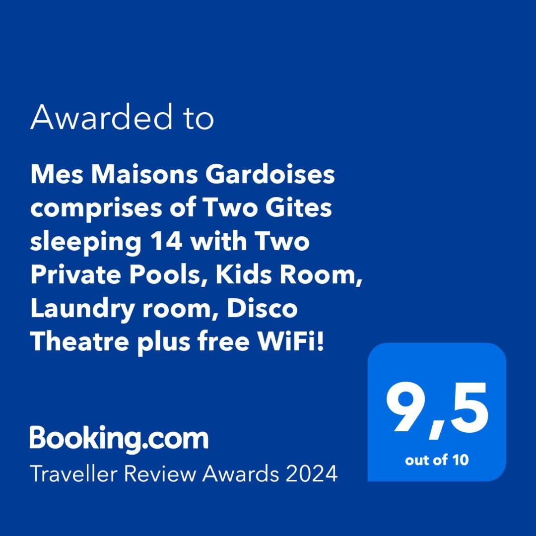 Mes Maisons Gardoises, Two Gites Sleeping 13 With Two Private Pools, Kids Room, Laundry, Disco, Free Wifi, Linen And Dog'S Are Welcome Gagnieres Экстерьер фото